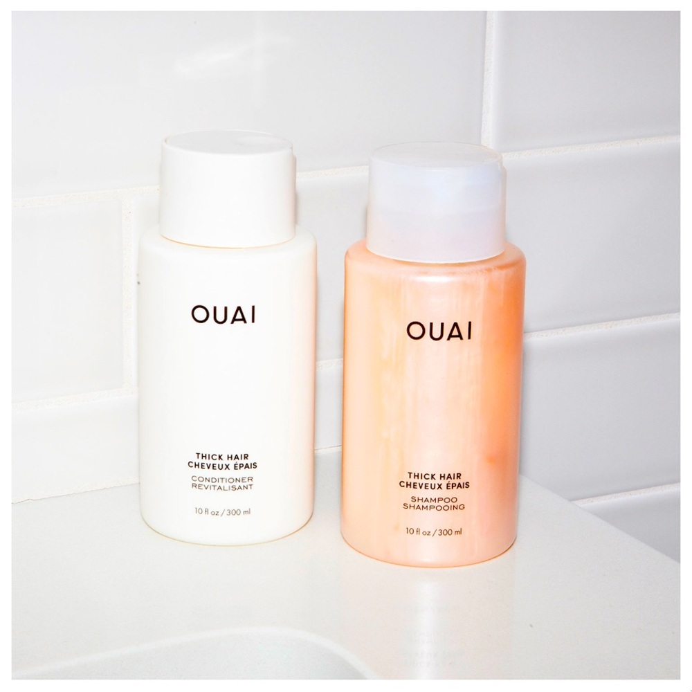OUAI Thick Shampoo & Conditioner Set Sulfate Free for Thick Hair (10 Fl Oz) New